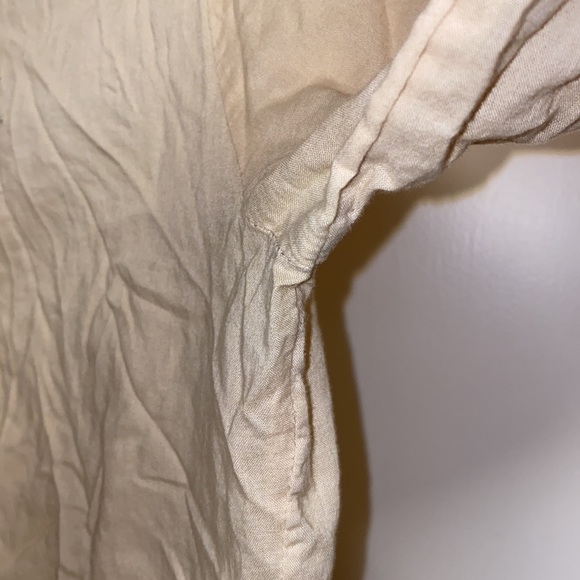 Tommy Jeans SP Beige Half Button Up Blouse - Picture 7 of 13